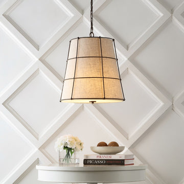 Silas Rustic Farmhouse LED Flush Mount - JONATHAN Y